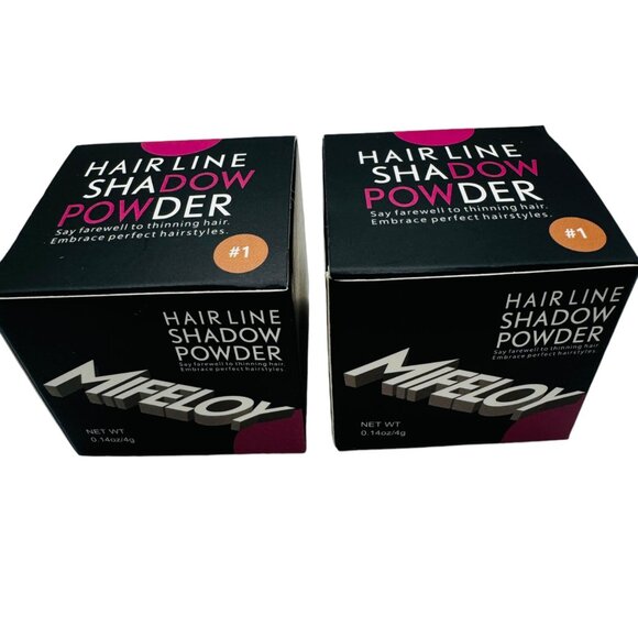2 Pack Mifeloy #1 Light Brown Hairline Shadow Powder  Say Farewell To Thinning H - Picture 1 of 7